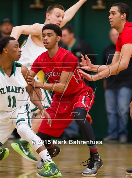 Thumbnail 1 in Antelope @ St. Mary's (CIF SJS D2 Playoff) photogallery.