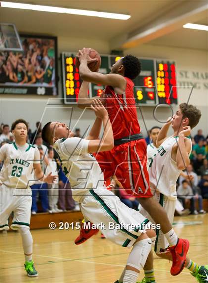 Thumbnail 3 in Antelope @ St. Mary's (CIF SJS D2 Playoff) photogallery.