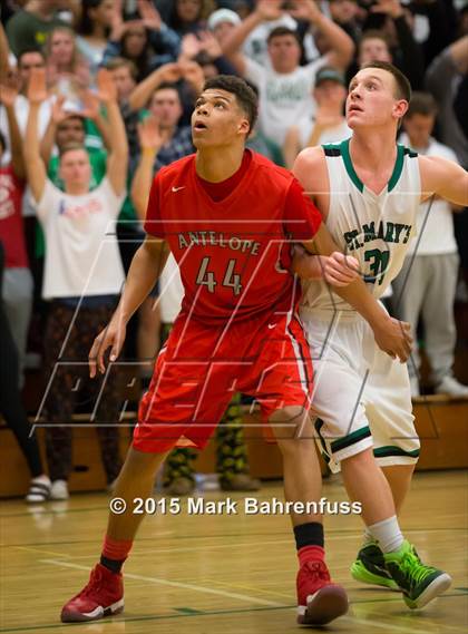 Thumbnail 2 in Antelope @ St. Mary's (CIF SJS D2 Playoff) photogallery.