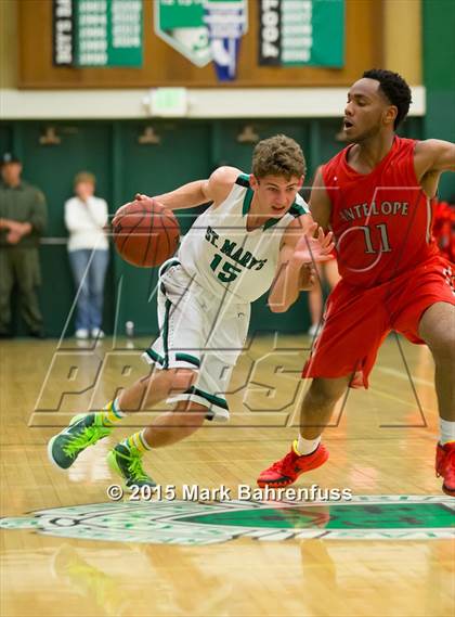 Thumbnail 2 in Antelope @ St. Mary's (CIF SJS D2 Playoff) photogallery.
