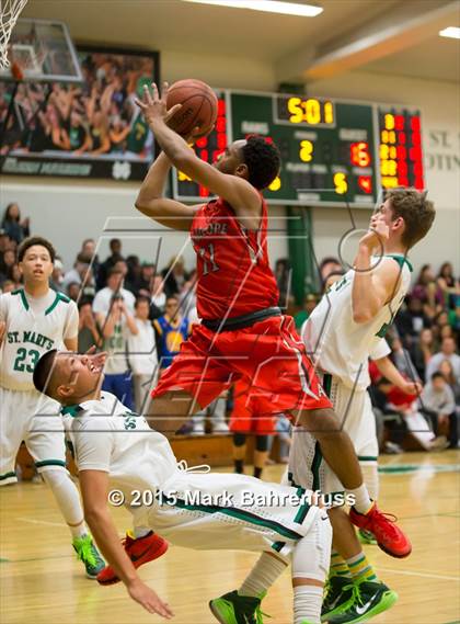 Thumbnail 1 in Antelope @ St. Mary's (CIF SJS D2 Playoff) photogallery.