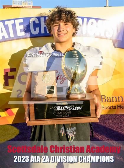 Thumbnail 2 in Scottsdale Christian Academy vs Pima (AIA 2A Final - Awards) photogallery.