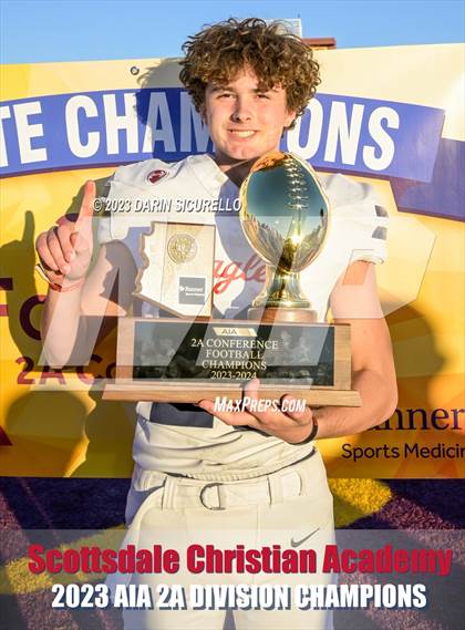 Thumbnail 2 in Scottsdale Christian Academy vs Pima (AIA 2A Final - Awards) photogallery.
