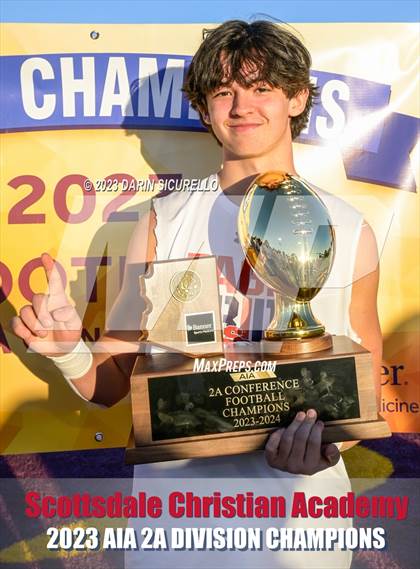Thumbnail 2 in Scottsdale Christian Academy vs Pima (AIA 2A Final - Awards) photogallery.