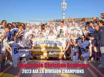 Thumbnail 2 in Scottsdale Christian Academy vs Pima (AIA 2A Final - Awards) photogallery.