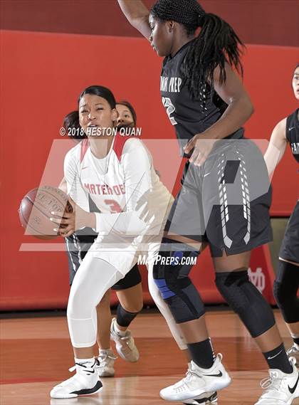 Thumbnail 2 in Fairmont Prep @ Mater Dei (Matt Denning Hoops Classic) photogallery.