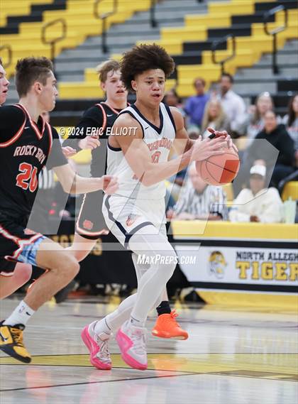Thumbnail 2 in Rocky Grove vs Neighborhood Academy (PIAA 1A 1st Round) photogallery.