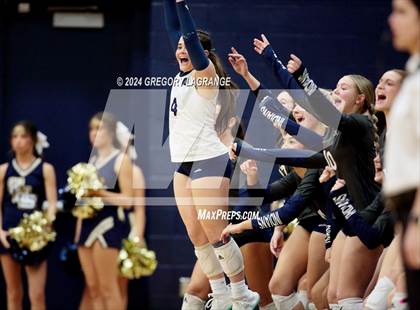 Thumbnail 3 in Mansfield Legacy vs Keller(UIL 6A Volleyball Bi-district) photogallery.