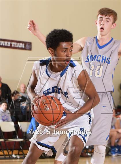 Thumbnail 1 in Santa Margarita @ Seattle Prep (MaxPreps Holiday Classic) photogallery.