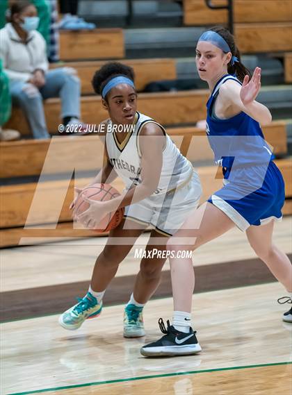 Thumbnail 1 in Indianapolis Bishop Chatard vs Cathedral (City Tournament Final) photogallery.