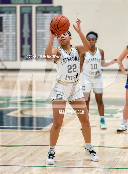 Thumbnail 1 in Indianapolis Bishop Chatard vs Cathedral (City Tournament Final) photogallery.