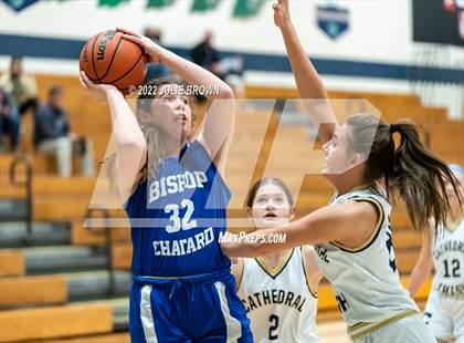 Thumbnail 3 in Indianapolis Bishop Chatard vs Cathedral (City Tournament Final) photogallery.