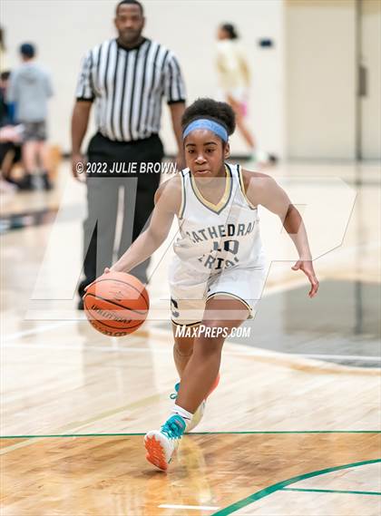 Thumbnail 1 in Indianapolis Bishop Chatard vs Cathedral (City Tournament Final) photogallery.
