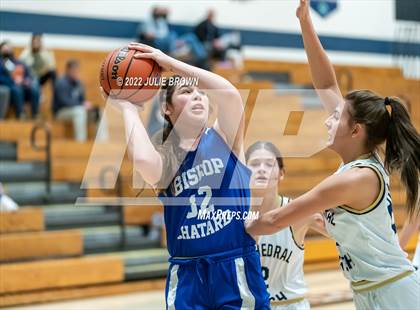 Thumbnail 2 in Indianapolis Bishop Chatard vs Cathedral (City Tournament Final) photogallery.