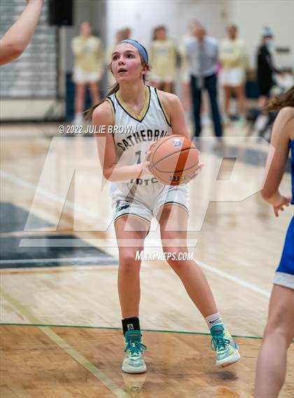 Thumbnail 1 in Indianapolis Bishop Chatard vs Cathedral (City Tournament Final) photogallery.