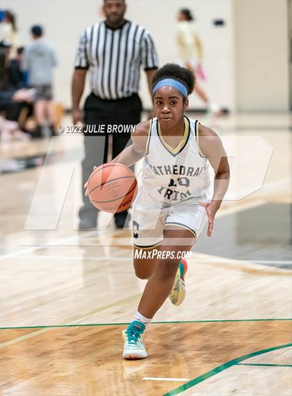 Thumbnail 2 in Indianapolis Bishop Chatard vs Cathedral (City Tournament Final) photogallery.