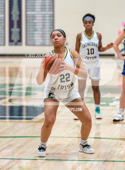 Thumbnail 2 in Indianapolis Bishop Chatard vs Cathedral (City Tournament Final) photogallery.