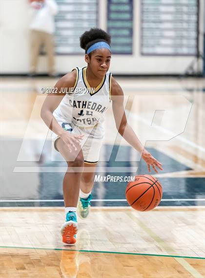 Thumbnail 2 in Indianapolis Bishop Chatard vs Cathedral (City Tournament Final) photogallery.