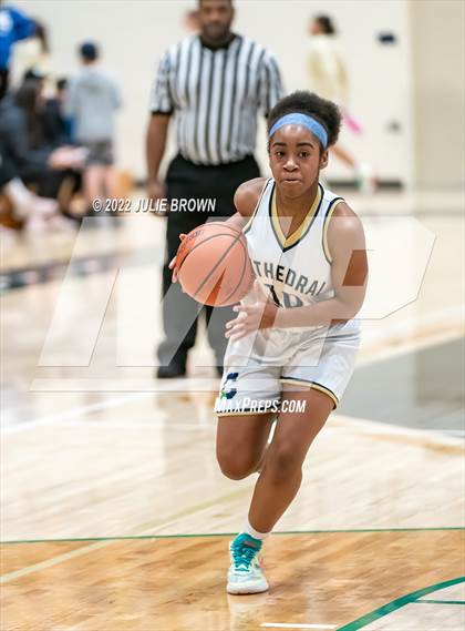 Thumbnail 3 in Indianapolis Bishop Chatard vs Cathedral (City Tournament Final) photogallery.