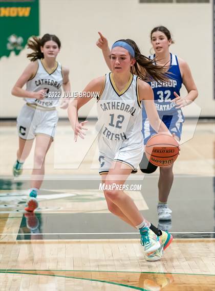 Thumbnail 2 in Indianapolis Bishop Chatard vs Cathedral (City Tournament Final) photogallery.