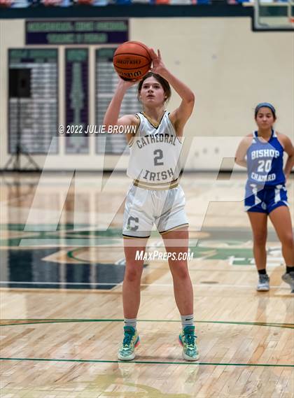 Thumbnail 3 in Indianapolis Bishop Chatard vs Cathedral (City Tournament Final) photogallery.