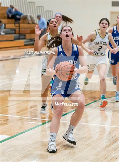 Thumbnail 2 in Indianapolis Bishop Chatard vs Cathedral (City Tournament Final) photogallery.