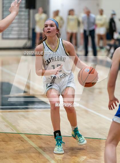 Thumbnail 3 in Indianapolis Bishop Chatard vs Cathedral (City Tournament Final) photogallery.