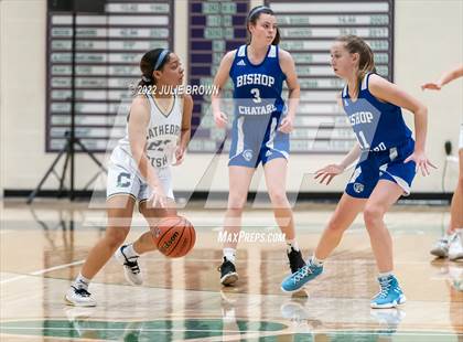 Thumbnail 3 in Indianapolis Bishop Chatard vs Cathedral (City Tournament Final) photogallery.