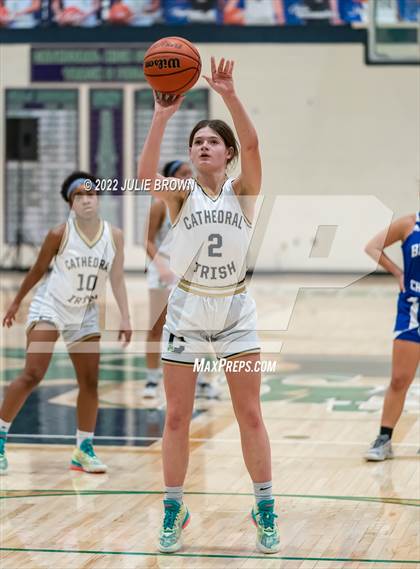Thumbnail 2 in Indianapolis Bishop Chatard vs Cathedral (City Tournament Final) photogallery.