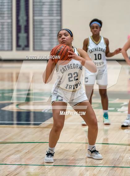Thumbnail 3 in Indianapolis Bishop Chatard vs Cathedral (City Tournament Final) photogallery.