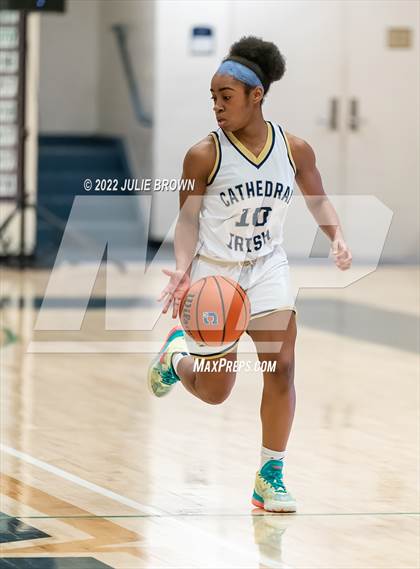 Thumbnail 1 in Indianapolis Bishop Chatard vs Cathedral (City Tournament Final) photogallery.