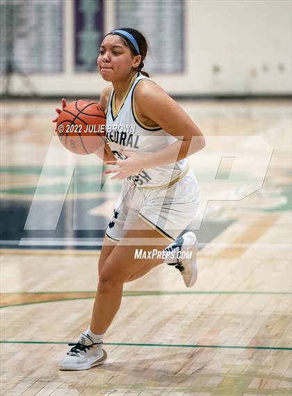 Thumbnail 2 in Indianapolis Bishop Chatard vs Cathedral (City Tournament Final) photogallery.