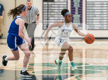 Thumbnail 2 in Indianapolis Bishop Chatard vs Cathedral (City Tournament Final) photogallery.