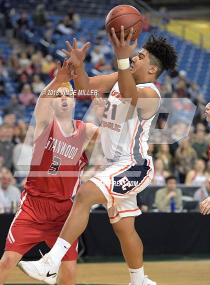 Thumbnail 3 in Stanwood vs. Eastside Catholic (WIAA 3A 1st Round Playoff)  photogallery.
