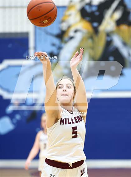 Thumbnail 3 in Millsap vs Birdville (Raising Cane's Chicken Lady Roos Christmas Classic) photogallery.