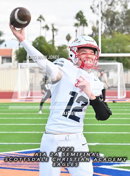 Thumbnail 2 in Scottsdale Christian Academy @ Arizona Lutheran Academy (AIA 2A Semifinal) photogallery.
