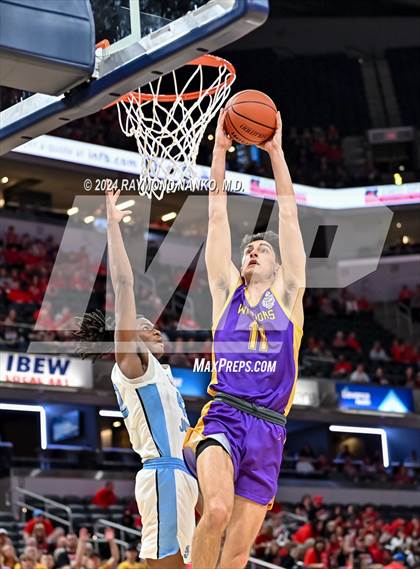 Thumbnail 2 in Scottsburg vs. South Bend St. Joseph (IHSAA 3A Final)  photogallery.