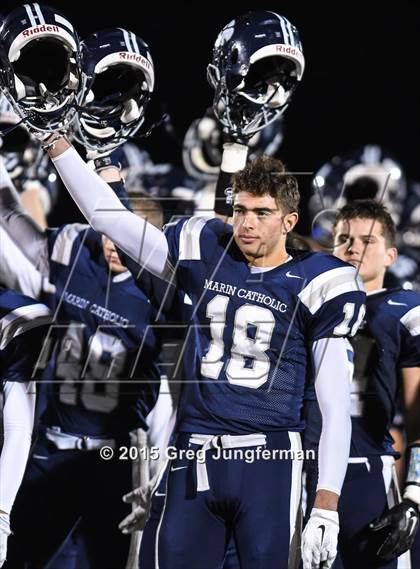 Thumbnail 2 in Cardinal Newman vs. Marin Catholic (CIF NCS D4 Final) photogallery.