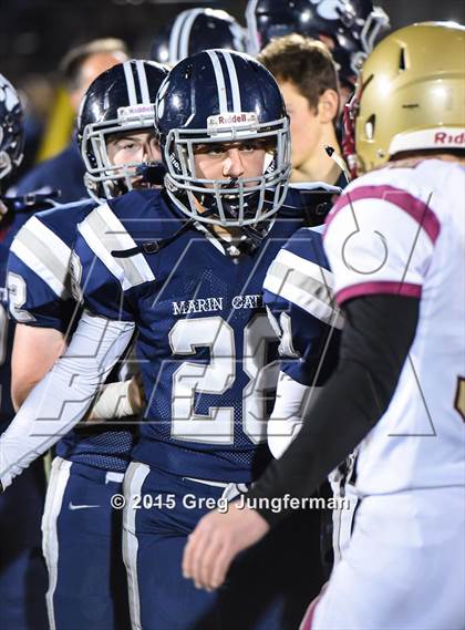 Thumbnail 3 in Cardinal Newman vs. Marin Catholic (CIF NCS D4 Final) photogallery.