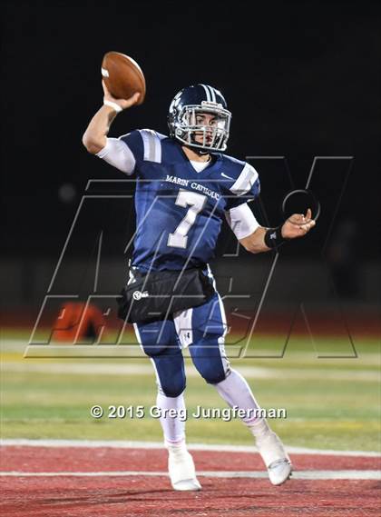 Thumbnail 2 in Cardinal Newman vs. Marin Catholic (CIF NCS D4 Final) photogallery.