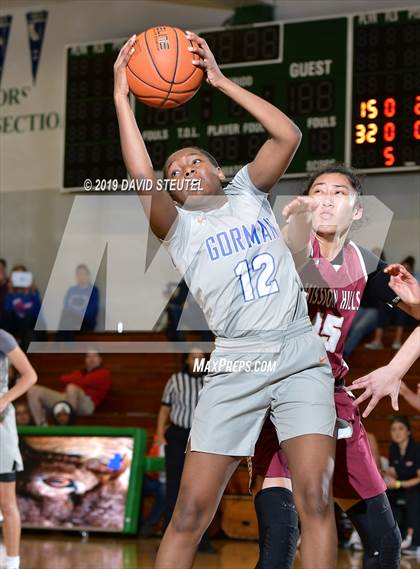 Thumbnail 1 in Mission Hills vs. Bishop Gorman (St. Mary's Stockton MLK Showcase) photogallery.