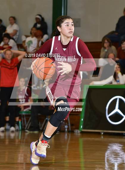 Thumbnail 1 in Mission Hills vs. Bishop Gorman (St. Mary's Stockton MLK Showcase) photogallery.