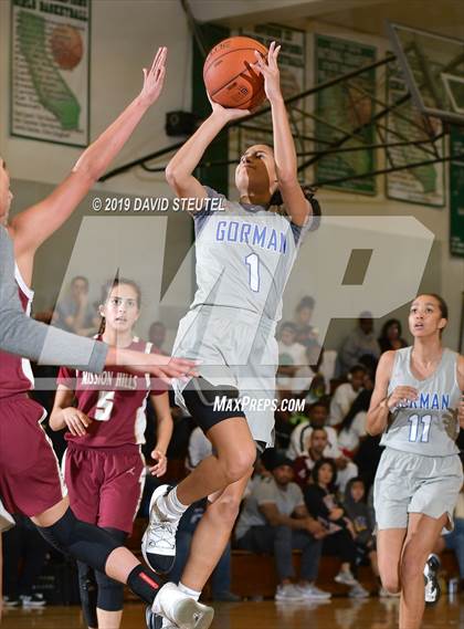 Thumbnail 1 in Mission Hills vs. Bishop Gorman (St. Mary's Stockton MLK Showcase) photogallery.