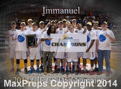 Thumbnail 2 in Immanuel vs Kern Valley (CIF CS D5 Final) photogallery.