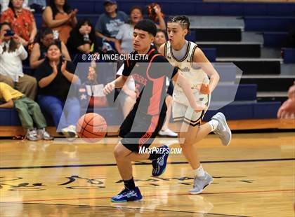 Thumbnail 2 in Medina Valley vs. Stephenville (Wimberley Hoopfest) photogallery.