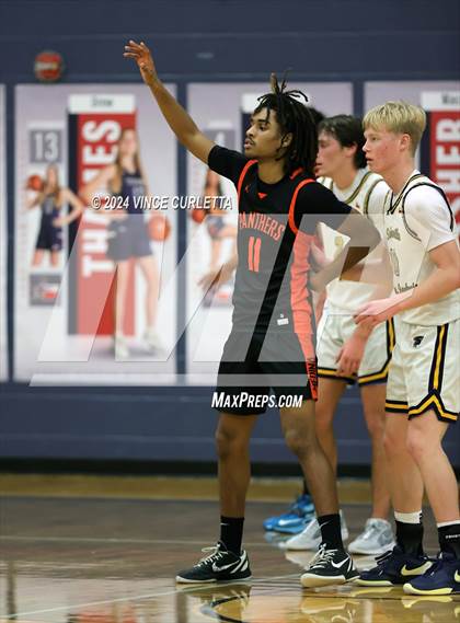 Thumbnail 3 in Medina Valley vs. Stephenville (Wimberley Hoopfest) photogallery.