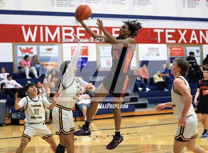 Thumbnail 1 in Medina Valley vs. Stephenville (Wimberley Hoopfest) photogallery.