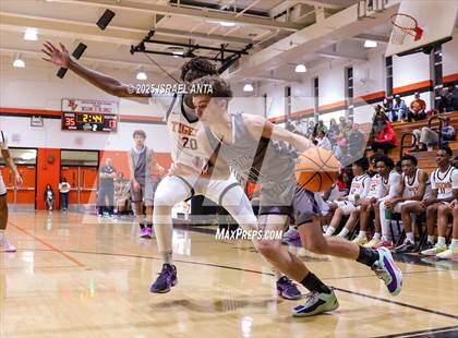 Thumbnail 2 in Purnell Swett @ South View (First Round United 8 Athletic Conference Tournament) photogallery.
