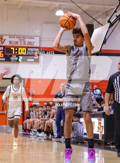 Thumbnail 3 in Purnell Swett @ South View (First Round United 8 Athletic Conference Tournament) photogallery.