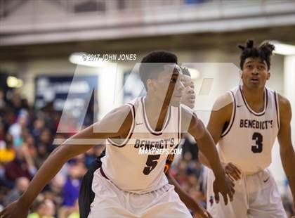 Thumbnail 2 in Oak Hill Academy vs. St. Benedict's Prep (Metro Classic) photogallery.